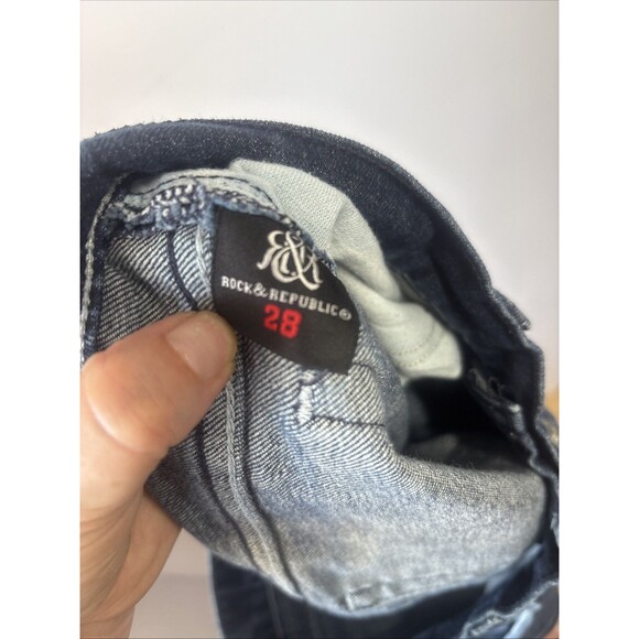 Rock & Republic Jeans 28 Blue Dark Wash - Picture 9 of 11